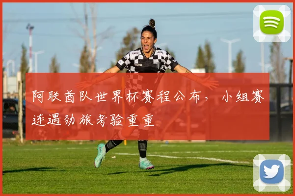 阿联酋队世界杯赛程公布，小组赛连遇劲旅考验重重